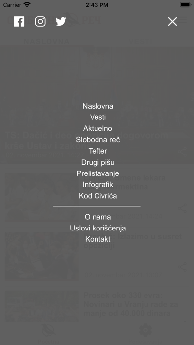 Screenshot 4 of Slobodna reč App