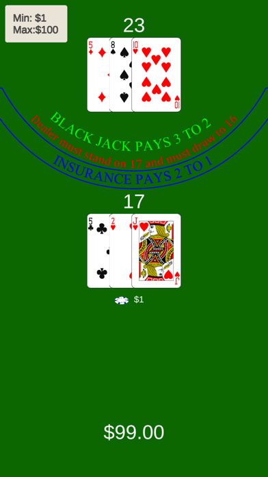 Blackjack:21 Casino Game Screenshot
