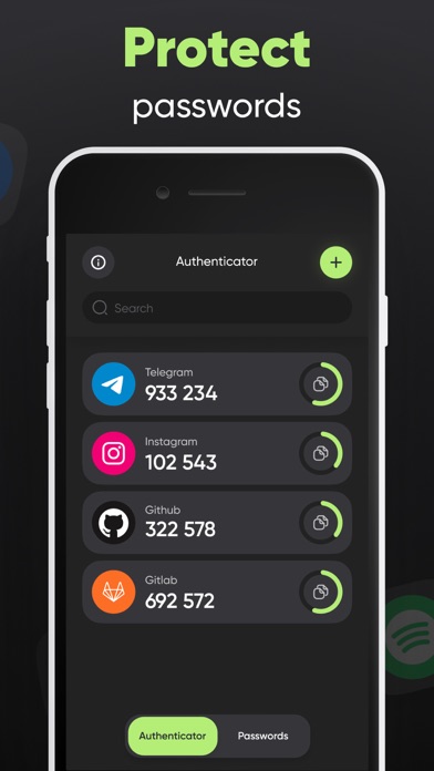 Authenticator App ◦ 2FA Auth Screenshot