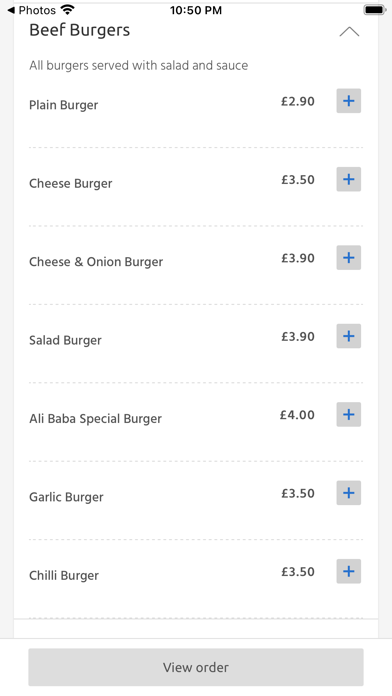 Ali Baba Kebab, Belfast Screenshot