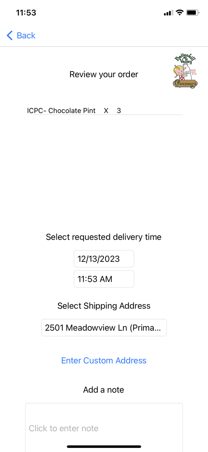 Battenkill Creamery Orders