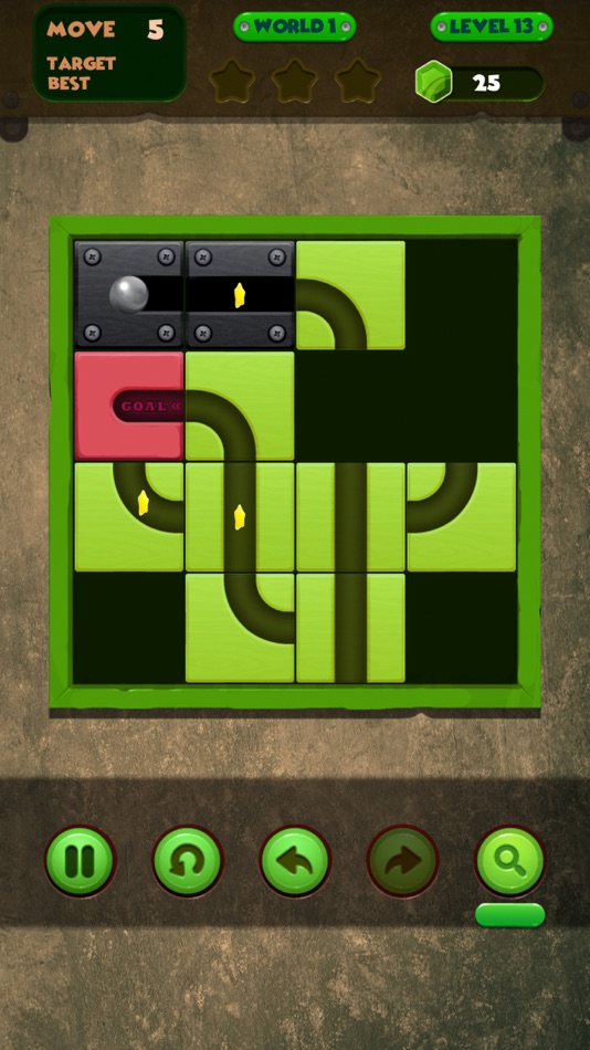 #4. SLIDE PUZZLE UNROLL BALL (iOS) 由: Esra Aydin