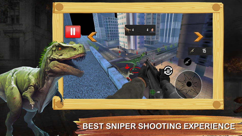 #1. Dinosaur Hunting Game Shooting (iOS) Podle: Nauman Khaliq