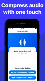 audio compressor - mp3 shrink iphone screenshot 2