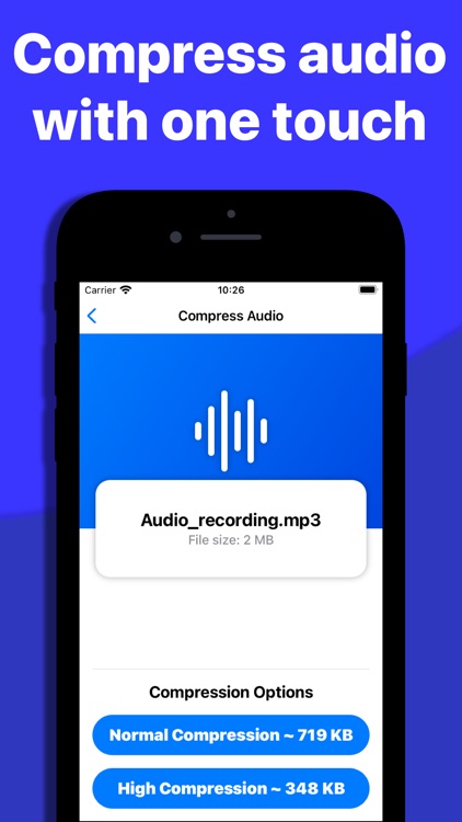 Audio Compressor - MP3 Shrink by Arthur Eduardo Skaetta Alvarez  Desenvolvimento de Software LTDA.