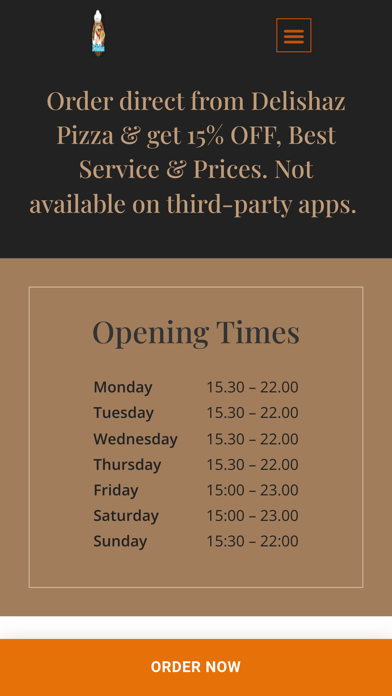Delishaz Pizzeria York Screenshot