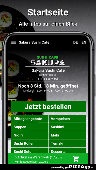 Sakura Sushi Cafe Bad Vilbel Screenshot