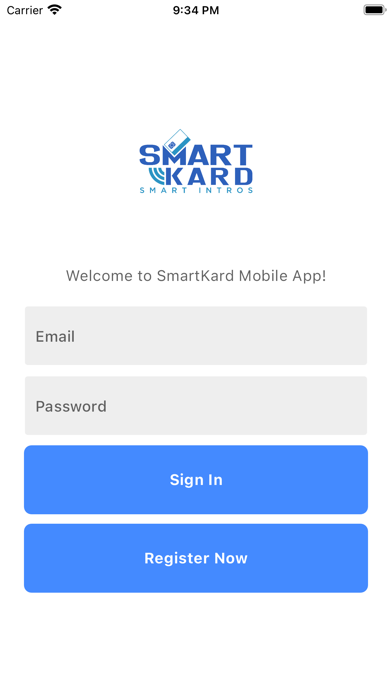 SmartKard - NFC Business Cards Screenshot