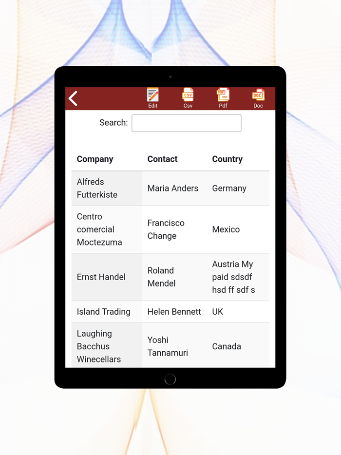 CSV file Create Edit and Viewer