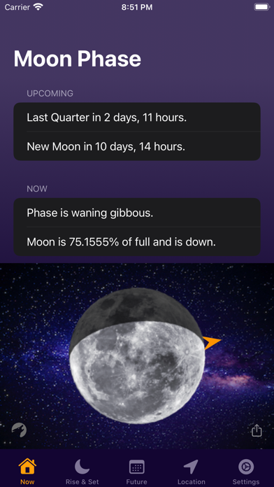Screenshot #1 pour Phase de lune