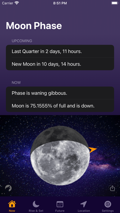 Moon Phase Calendar Plus screenshot1