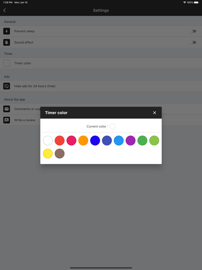 Simple Presentation Timer