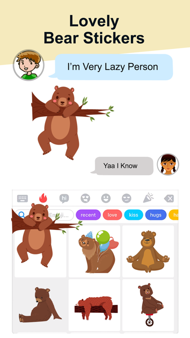 Lovely Bear Stickers! Screenshot