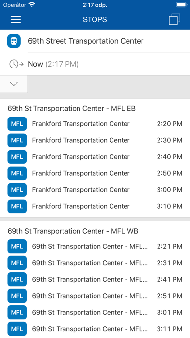 ezRide Philadelphia SEPTA Screenshot