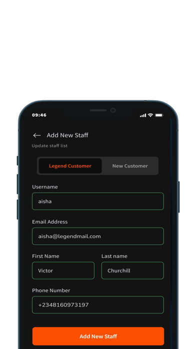 Legend Pay Merchant Screenshot