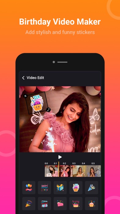 Birthday Video Maker - HBD Screenshot