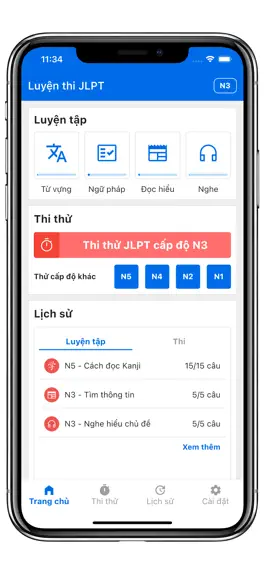 Game screenshot Luyện thi JLPT apk