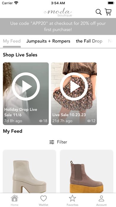 Moda Boutique Screenshot