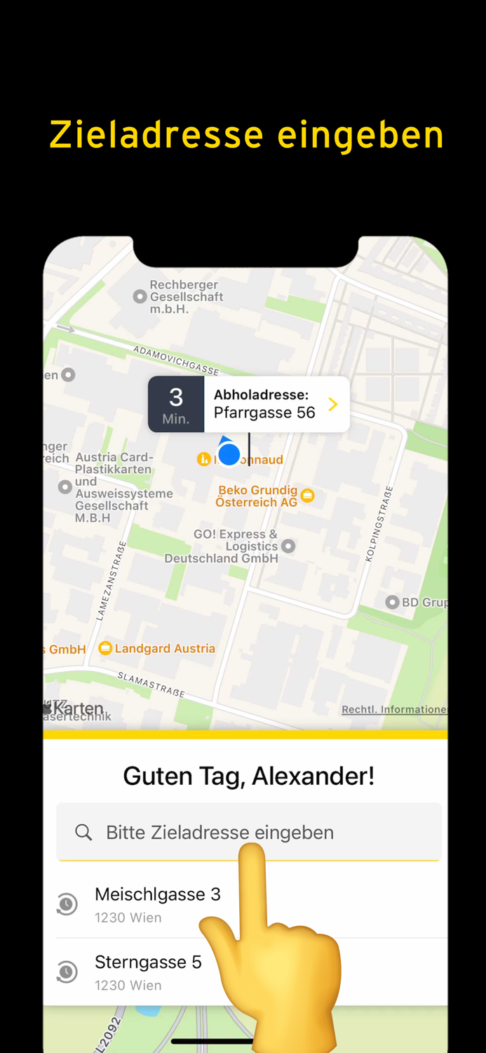 Taxi 40100 zum Fixpreis fahren