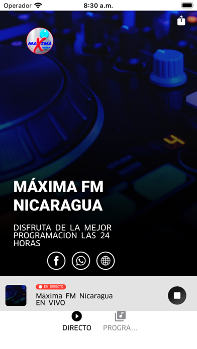 Máxima FM Nicaragua Screenshot