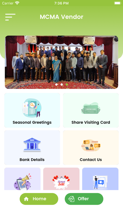 MCMA Vendor Screenshot