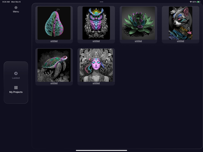 Rainbow Paint Coloring App