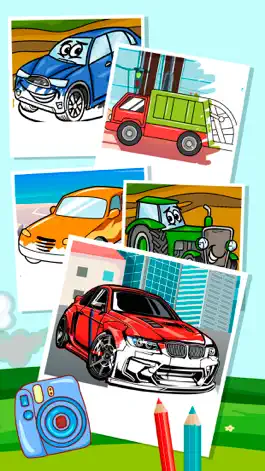 Game screenshot Magic Cars Coloring Pages Pack apk
