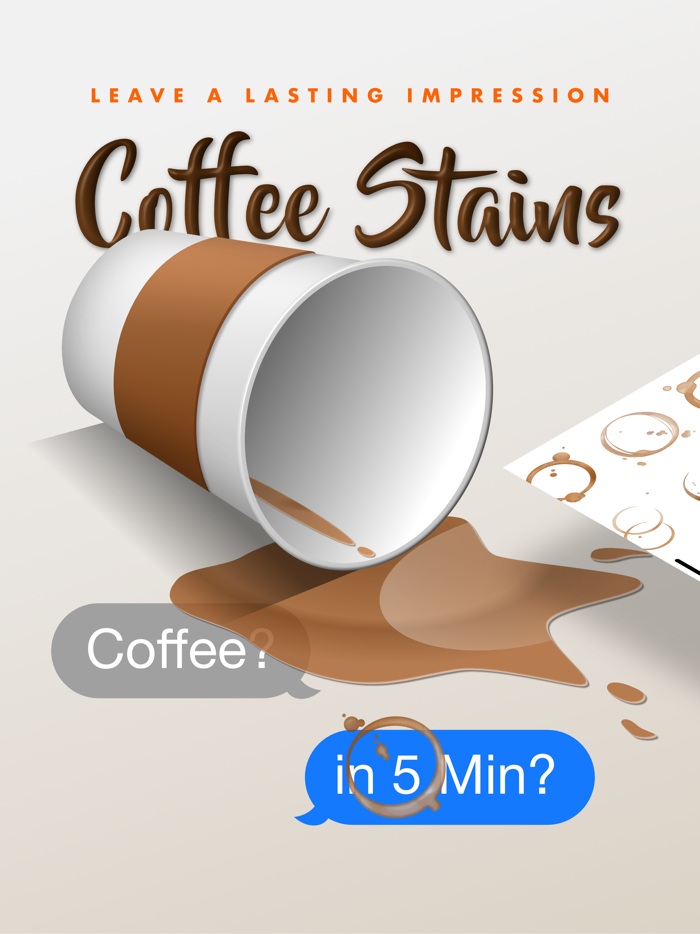 Coffee Stains Stickers