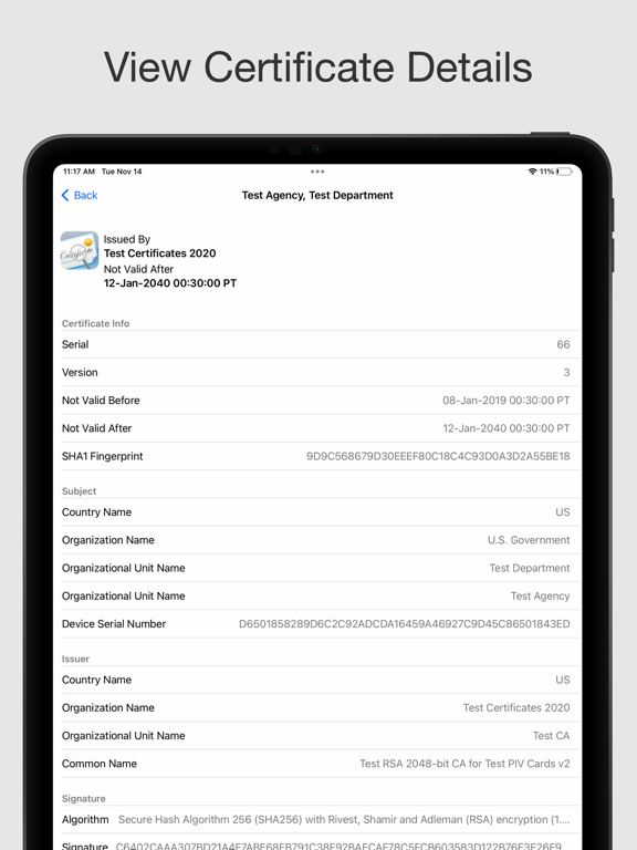 Screenshot #5 pour Smart Card Utility