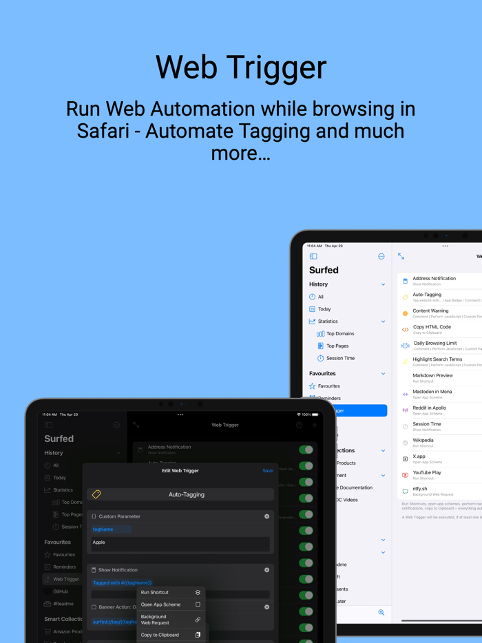 Surfed EMM History and Bookmark