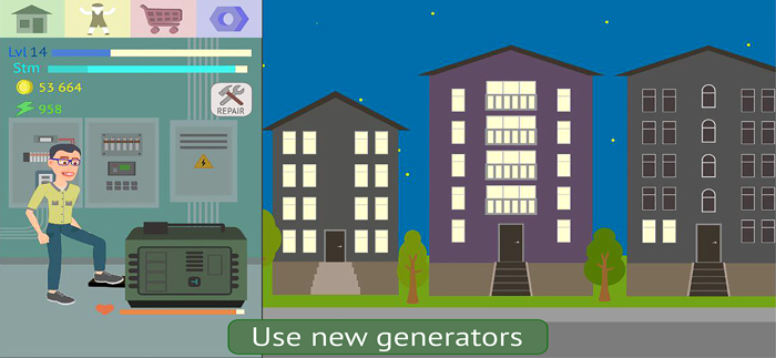 Energy Clicker Light up world