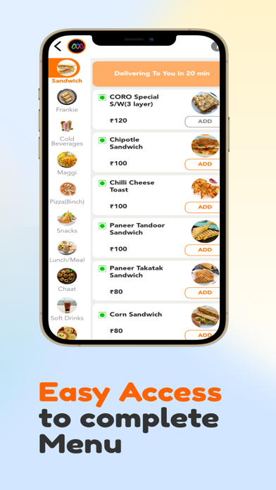 CORO: Order from Nearby Shop Screenshot