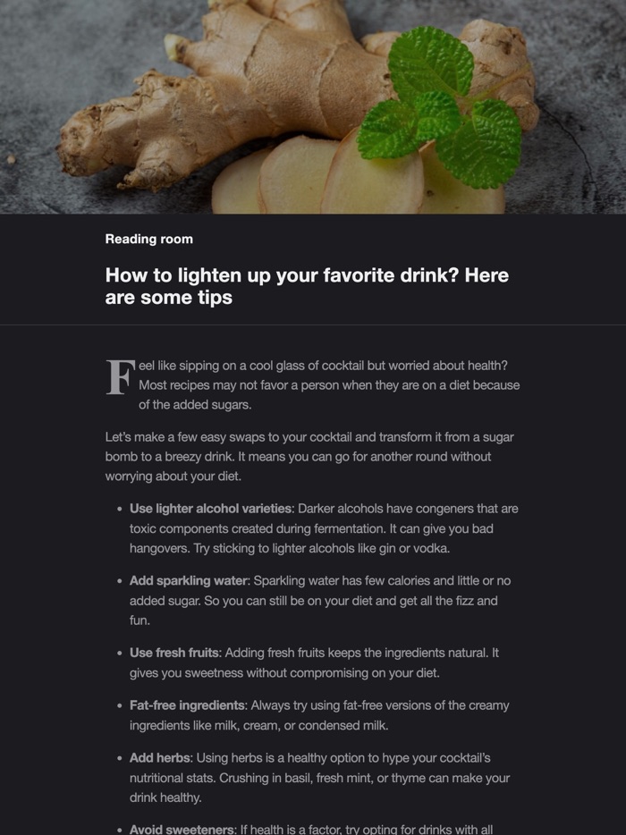 Cocktail and Drink Recipes App