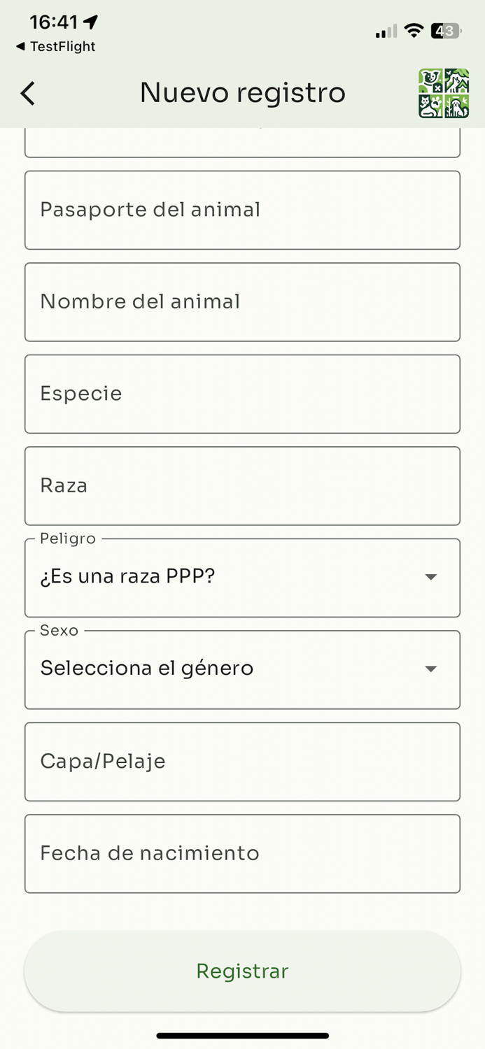 Registro Animal