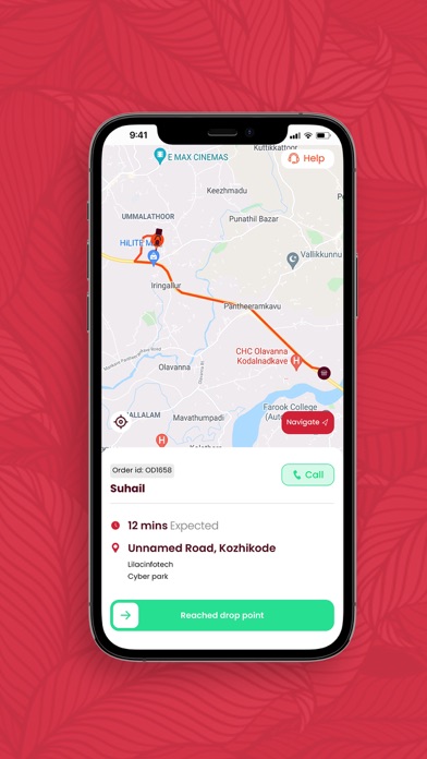 Foodmine Rider App Screenshot