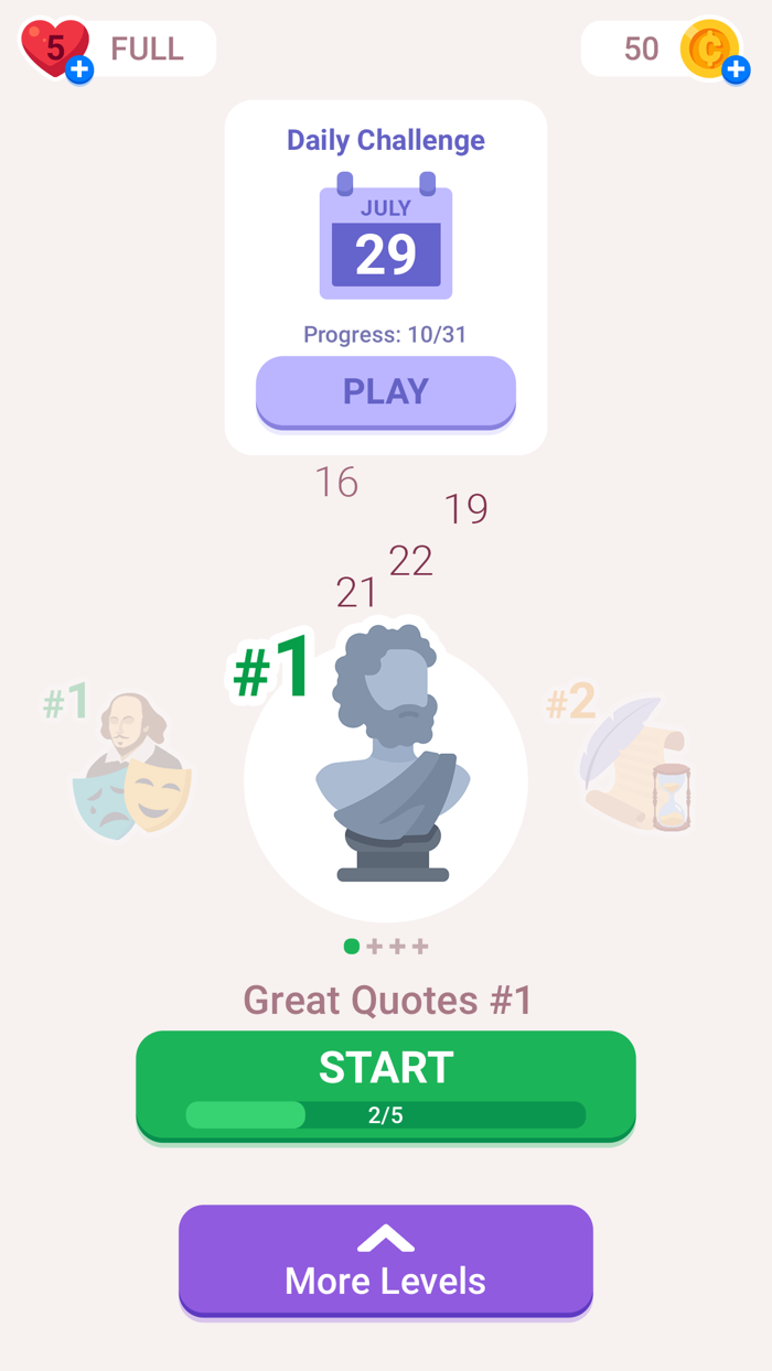 Cryptogram Word Brain Puzzle