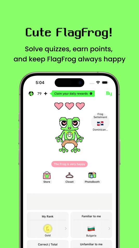 #6. FlagFrog: Flag Quizzes (iOS) 由: SeokJun Lee