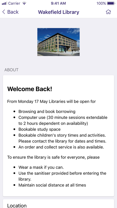 Wakefield Libraries Screenshot