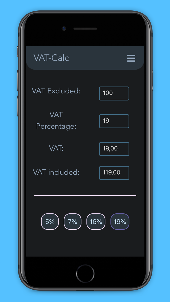 VAT Calcuator - VAT