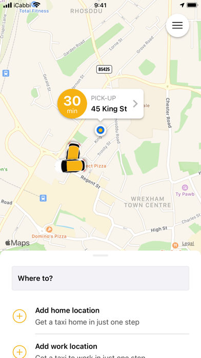 Yellow Cars Wrexham Screenshot