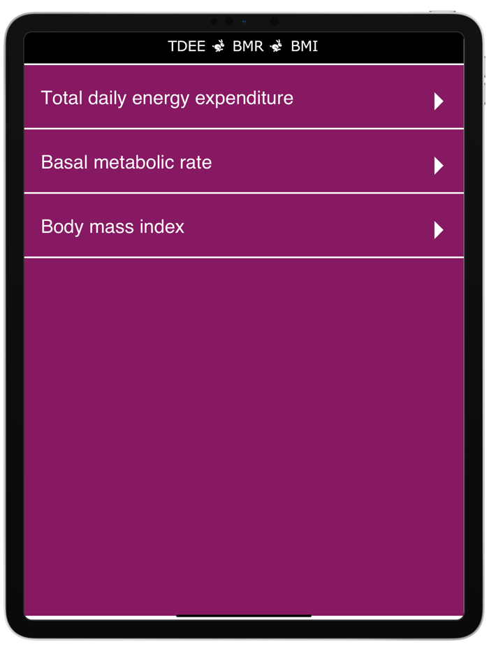 TDEE Calculator  BMR  BMI