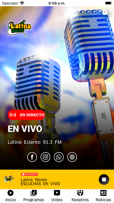 Latina Stereo Screenshot