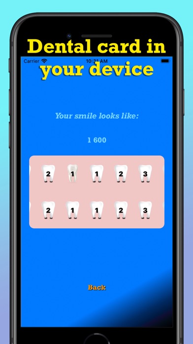 Dental card Screenshot