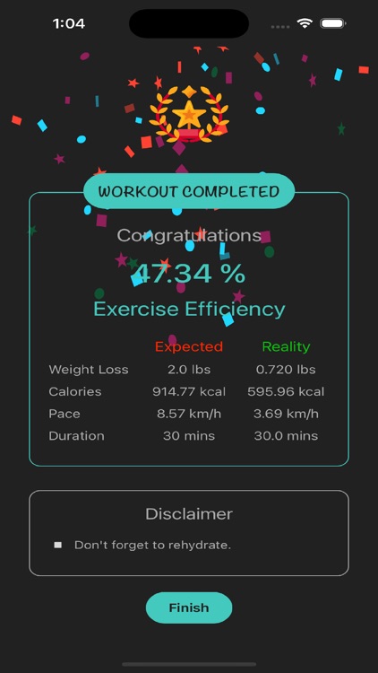 Exercise Efficiency screenshot-8