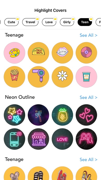 Highlight Covers for Instagram Screenshot