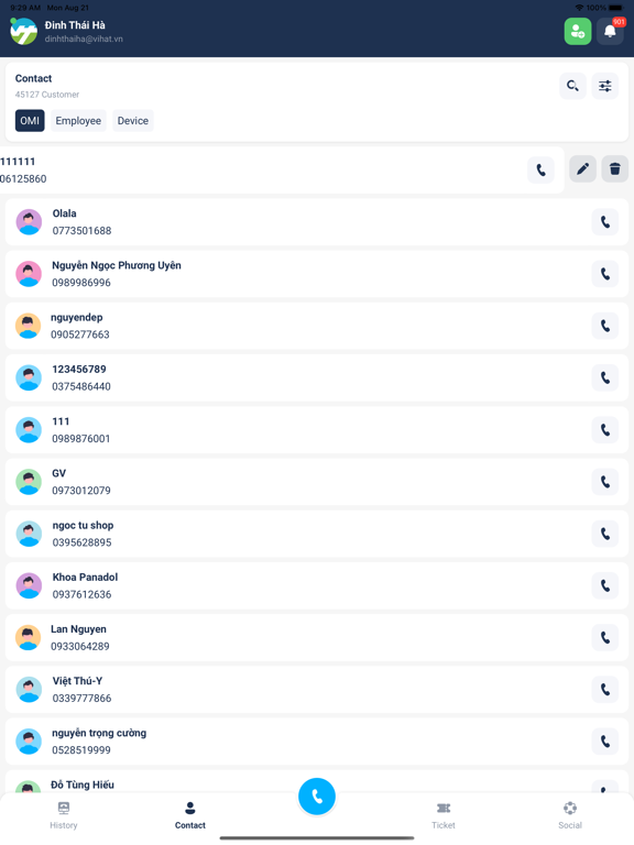 Screenshot #5 pour OMICall Contact Center