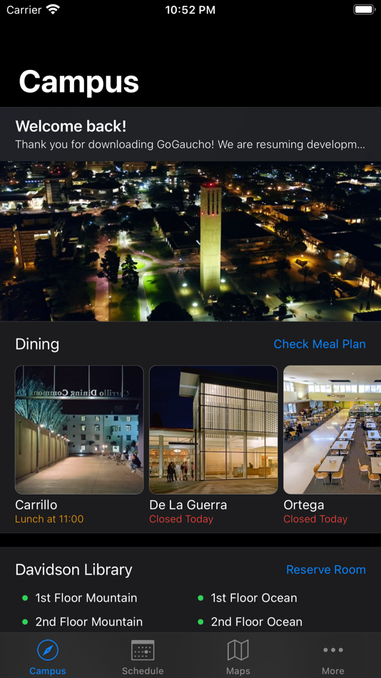 #1. GoGaucho (iOS) De: Yuanhang Fu