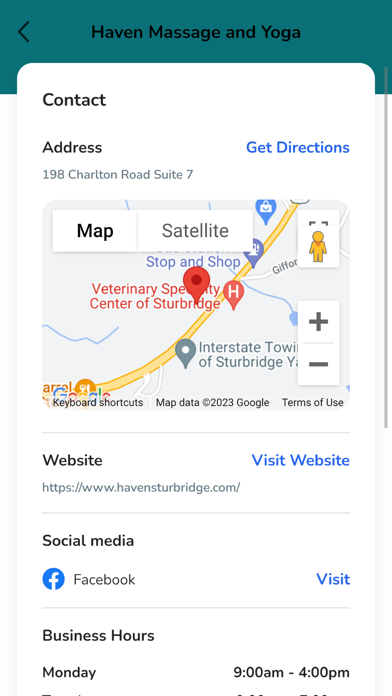 Haven Massage and Yoga Screenshot
