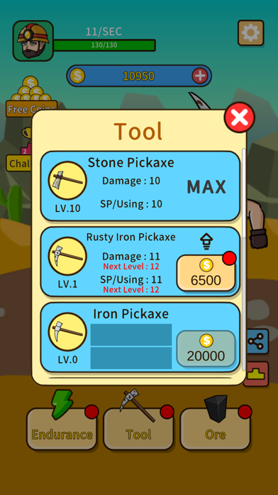 Idle Mine Clicker: Tap Upgrade Screenshot