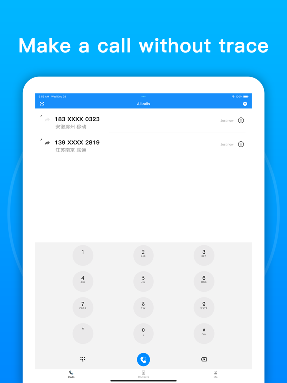 MineCaller - Internet Phone iPad screenshot 2 - Utilities app